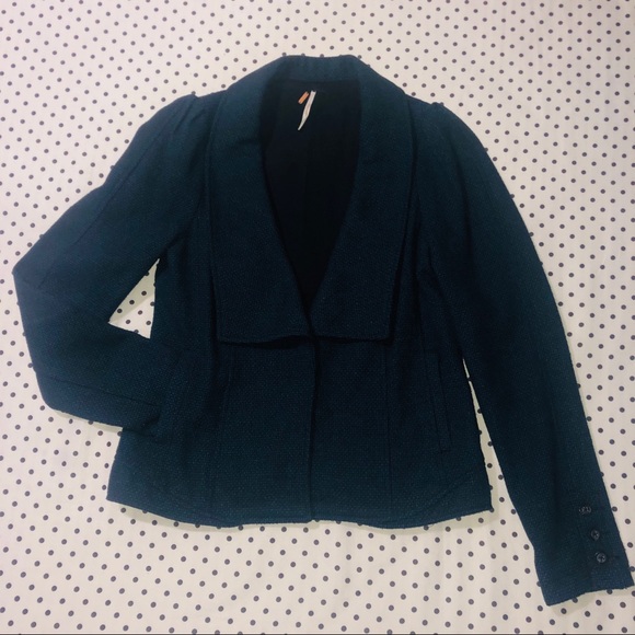 Free People Jackets & Blazers - Free People Wool Blend Military Blazer Jacket sz 4